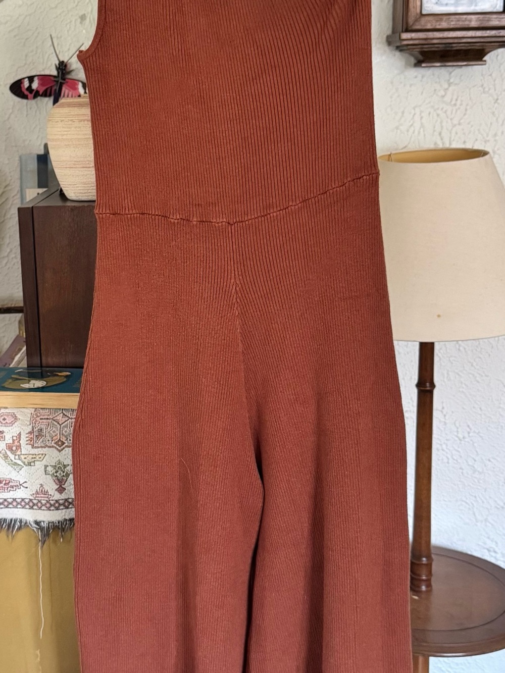 Free People Beach size medium ‘Waverly’ brown one shoulder jumpsuit - Picture 3 of 5